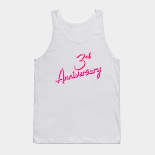 3rd Anniversary Pinky Tank Top